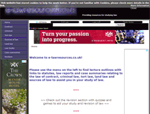 Tablet Screenshot of e-lawresources.co.uk